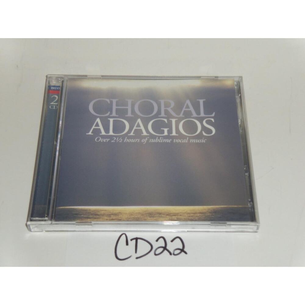 Choral Adagios 2 CD Set Over 2 1/2 Hours of Sublime Vocal Music -0717CD22
